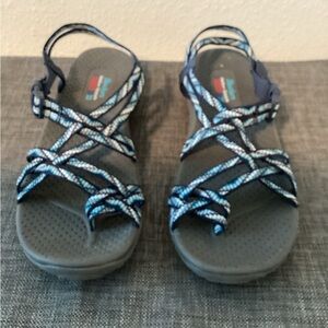 Skechers Women’s Reggae - Trail Grazer Strappy Sandals Blue Sz 10 NWOT